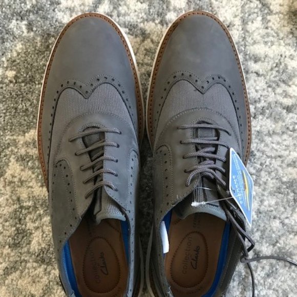 Clarks | Shoes | Clarks Brantin Wing Dark Grey Shoesmens  display picture 3
